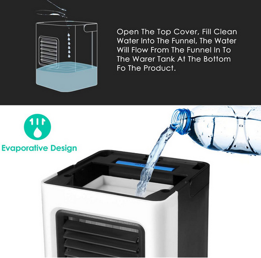 Mini Portable Air Conditioning Fan for Office Use